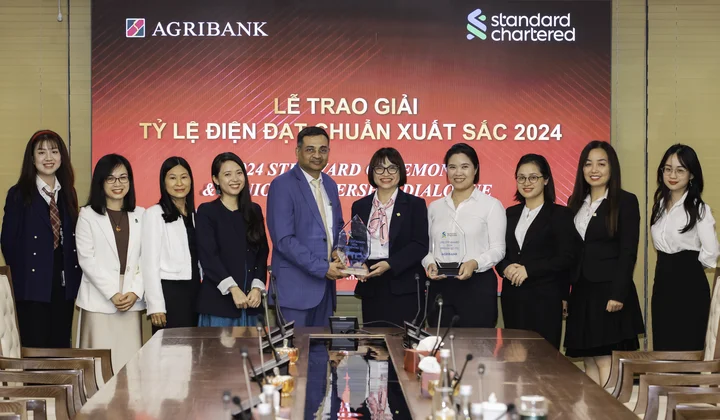 Agribank được vinh danh chất lượng thanh toán xứng tầm quốc tế