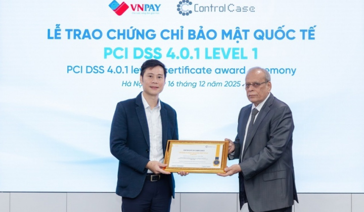 VNPAY services receive the highest-level PCI DSS international security certificates for six consecutive years