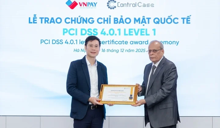 VNPAY services receive the highest-level PCI DSS international security certificates for six consecutive years