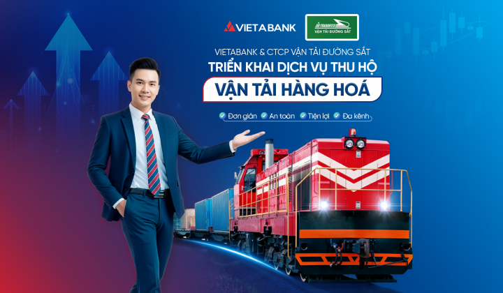 VietABank hợp tác CTCP Vận tải Đường sắt triển khai dịch vụ thu hộ
