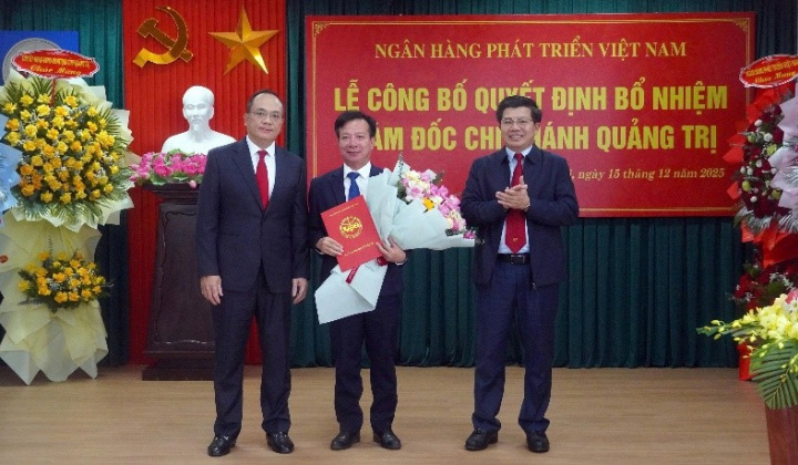 VDB bổ nhiệm Giám đốc chi nhánh Quảng Trị