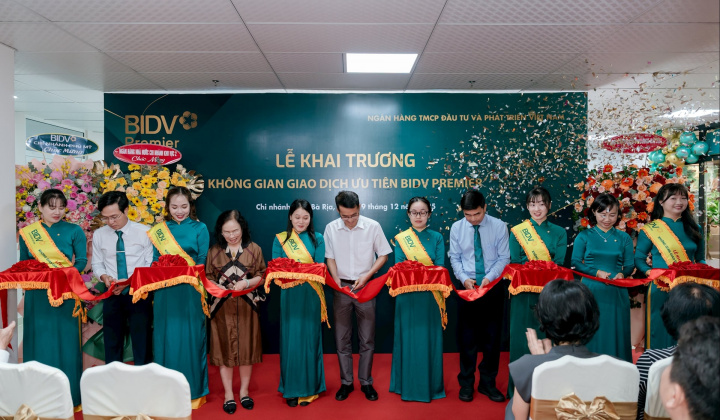 BIDV Bà Rịa khai trương không gian giao dịch ưu tiên