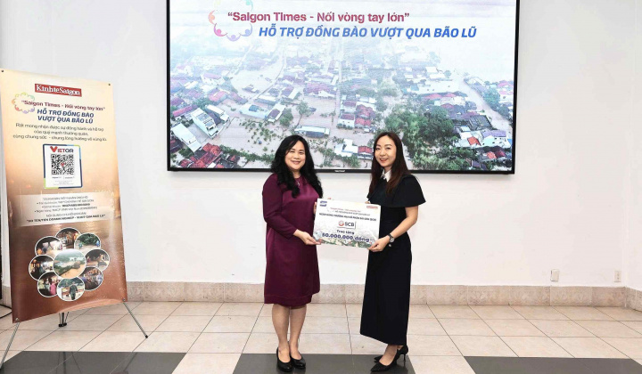 SCB chung tay cùng Saigon Times hỗ trợ đồng bào vượt qua bão lũ