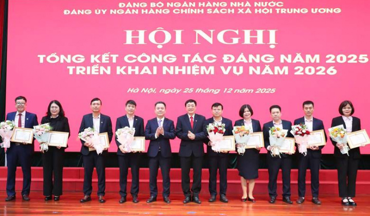 Phó Thống đốc Nguyễn Ngọc Cảnh dự Hội nghị triển khai nhiệm vụ năm 2026 của Đảng ủy Ngân hàng Chính sách xã hội