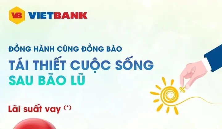 Vietbank triển khai gói tín dụng đồng hành cùng khách hàng khắc phục hậu quả bão lũ