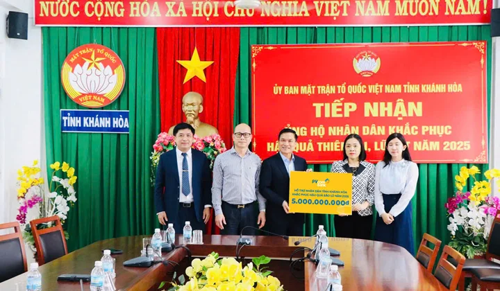 PVcomBank ủng hộ 5 tỷ đồng hỗ trợ Khánh Hòa khắc phục sau mưa lũ
