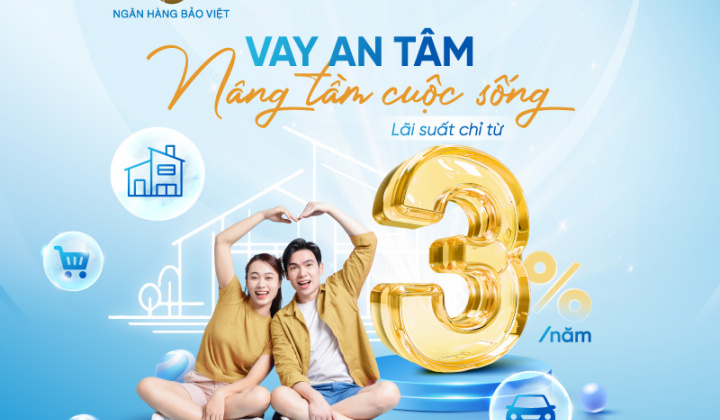 BAOVIET Bank triển khai ưu đãi vay vốn với lãi suất từ 3%/năm