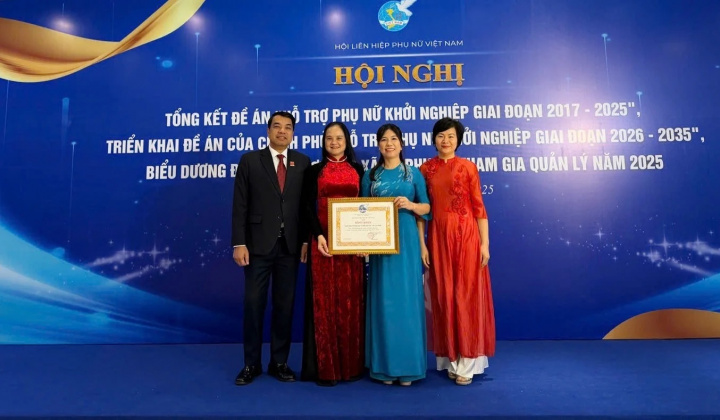 SHB nhận bằng khen vì hỗ trợ phụ nữ khởi nghiệp