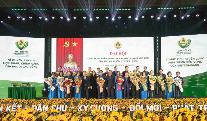 Vietcombank tổ chức thành công Đại hội đại biểu Công đoàn lần thứ VII, nhiệm kỳ 2025-2030, viết tiếp những tháng năm tự hào