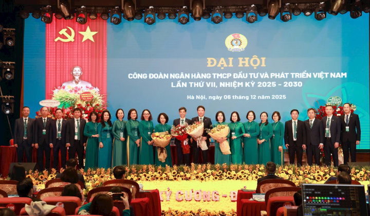 Công đoàn BIDV tổ chức thành công Đại hội đại biểunhiệm kỳ 2025 - 2030
