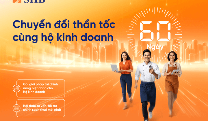 SHB kích hoạt chiến dịch 60 ngày chuyển đổi tăng tốc cho tiểu thương trên toàn quốc