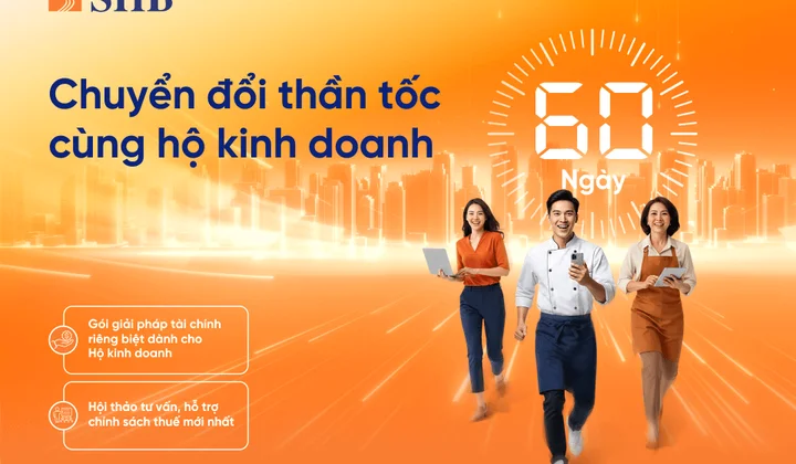 SHB kích hoạt chiến dịch 60 ngày chuyển đổi tăng tốc cho tiểu thương trên toàn quốc