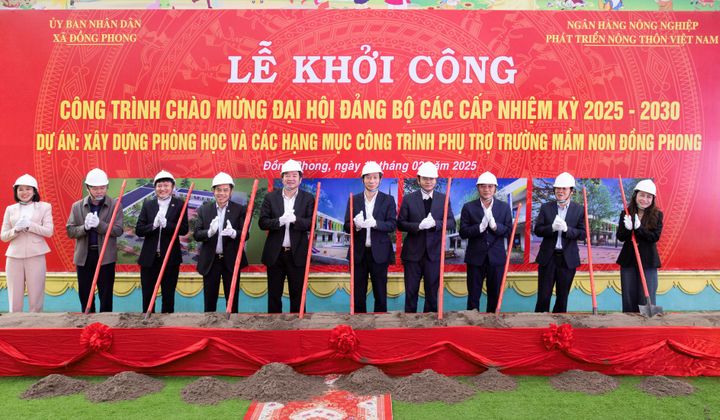 Agribank tài trợ 7 tỷ đồng xây trường mầm non tại tỉnh Ninh Bình