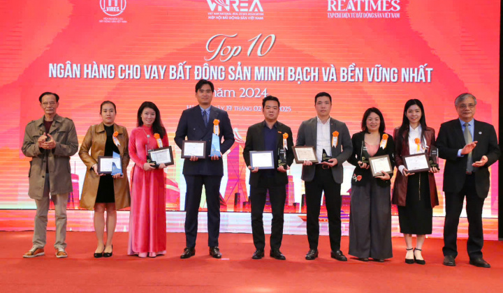 Hội viên VNBA lọt Top 10 ngân hàng cho vay bất động sản minh bạch và bền vững