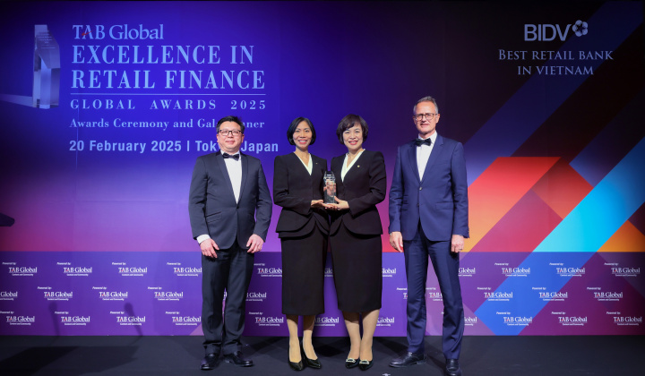 Một thập kỷ dẫn đầu - BIDV lần thứ 10 nhận giải Ngân hàng Bán lẻ tốt nhất Việt Nam