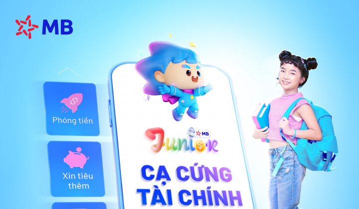 MB ra mắt ứng dụng dành riêng cho khách hàng dưới 15 tuổi - App MB Junior