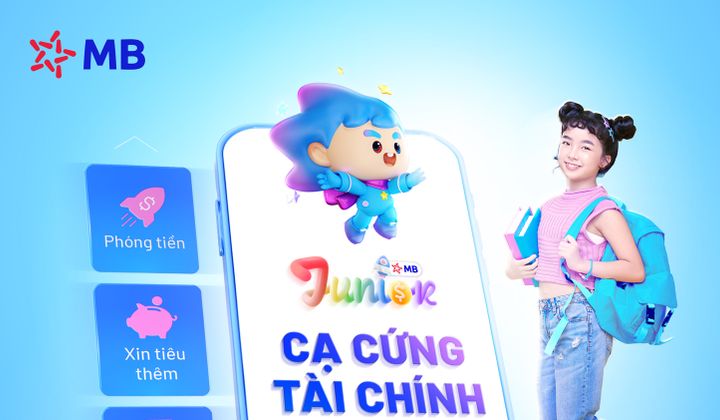 MB ra mắt ứng dụng dành riêng cho khách hàng dưới 15 tuổi - App MB Junior