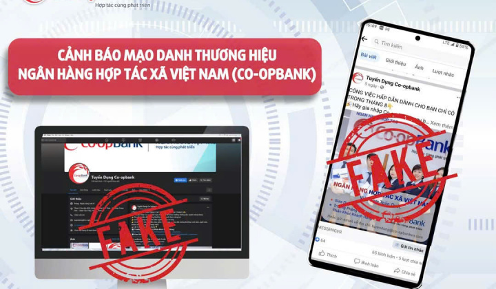 Cảnh báo các chiêu thức lừa đảo tuyển dụng nhân sự Co-opBank