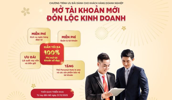 Agribank ưu đãi doanh nghiệp mở mới tài khoản thanh toán