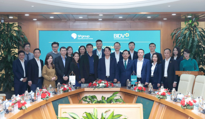 BIDV và SP GROUP hợp tác vì mục tiêu xanh