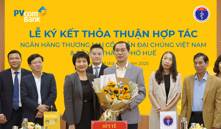PVcomBank và Sở Y tế Thành phố Huế ký kết thỏa thuận hợp tác