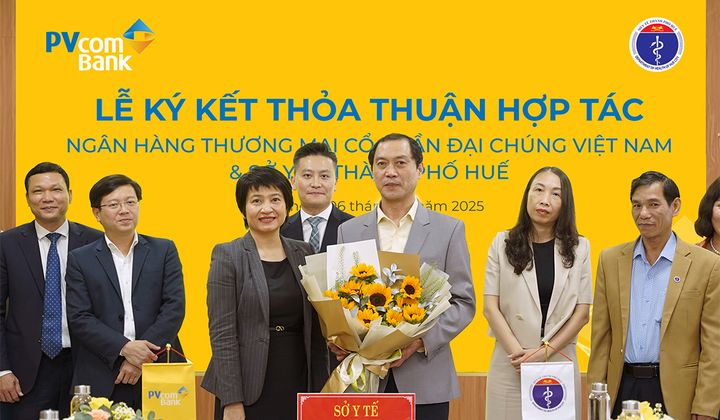 PVcomBank và Sở Y tế Thành phố Huế ký kết thỏa thuận hợp tác