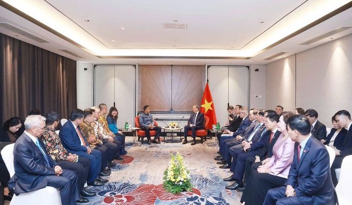 Thống đốc Nguyễn Thị Hồng tham gia tháp tùng Tổng Bí thư Tô Lâm thăm Indonesia