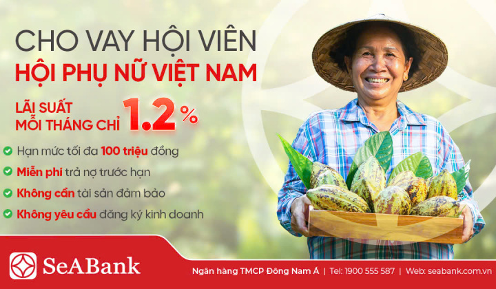 SeABank tung gói 300 tỷ đồng dành cho phụ nữ vay tín chấp ưu đãi