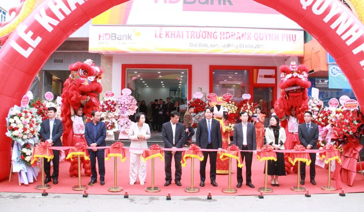 Thái Bình: Khai trương phòng giao dịch HDBank Quỳnh Phụ