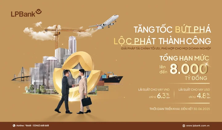 LPBank tung gói 8.000 tỷ đồng cho doanh nghiệp vay ưu đãi