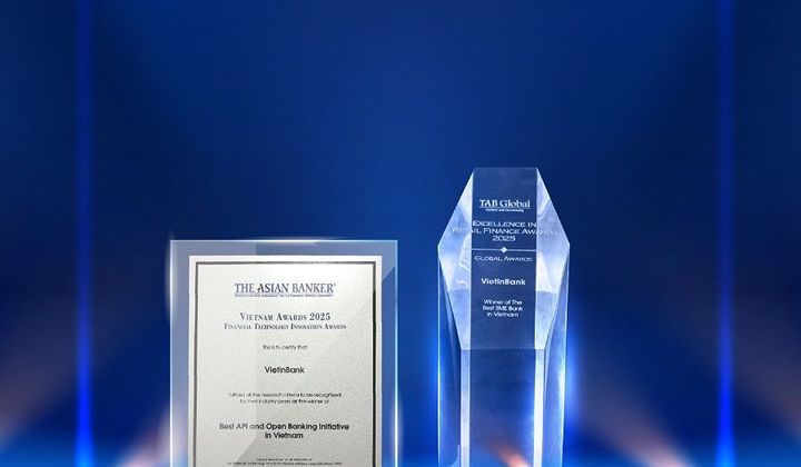 VietinBank giành 2 giải thưởng lớn từ The Asian Banker