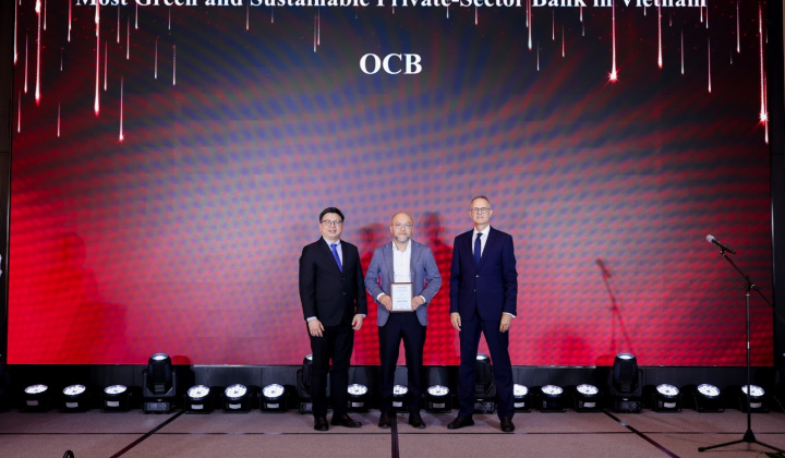 OCB nhận giải thưởng “Ngân hàng tư nhân xanh và bền vững tại Việt Nam”