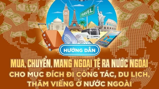 Hướng dẫn mua, chuyển, mang ngoại tệ ra nước ngoài cho mục đích đi công tác, du lịch, thăm viếng ở nước ngoài