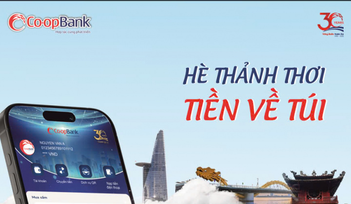 Co-opBank ưu đãi hấp dẫn cho khách hàng dịp kỷ niệm 30/4 và 1/5