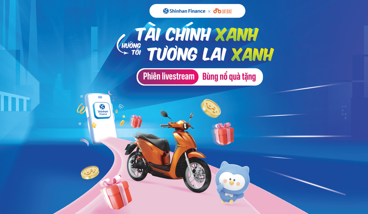 Shinhan Finance cùng Dat Bike hứa hẹn bùng nổ phiên live "Xanh" trước thềm nghỉ lễ