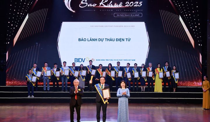BIDV ghi dấu ấn với 7 sản phẩm, giải pháp nhận giải thưởng Sao Khuê 2025