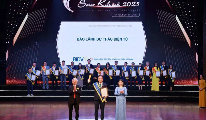 BIDV ghi dấu ấn với 7 sản phẩm, giải pháp nhận giải thưởng Sao Khuê 2025
