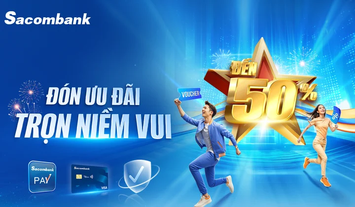 Sacombank tung ưu đãi gần 10 tỷ đồng dịp Lễ 30/4 - 1/5
