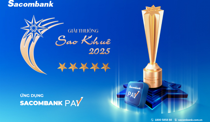 Sacombank 5 năm liên tiếp được vinh danh tại giải thưởng Sao Khuê