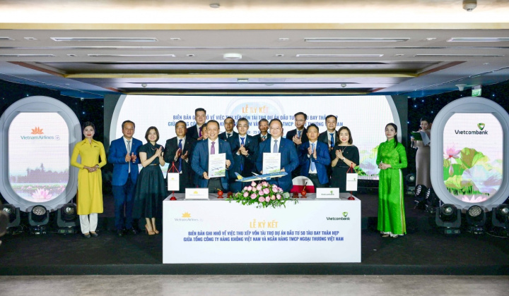 Vietcombank thu xếp vốn cho dự án mua 50 máy bay của Vietnam Airlines