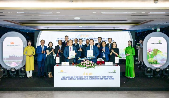 Vietcombank thu xếp vốn cho dự án mua 50 máy bay của Vietnam Airlines
