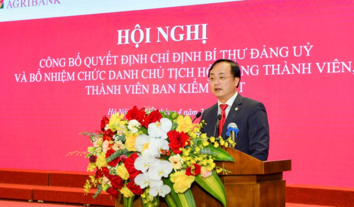 Ông Tô Huy Vũ làm Chủ tịch HĐTV Agribank