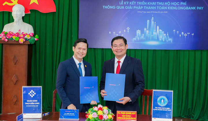 KienlongBank Pay được triển khai tại Cao đẳng Đồng Tháp
