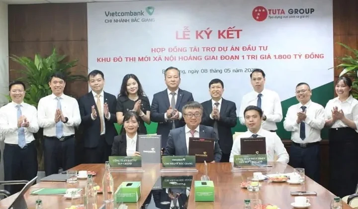 Vietcombank Bắc Giang tài trợ dự án Khu đô thị mới Nội Hoàng giai đoạn 1