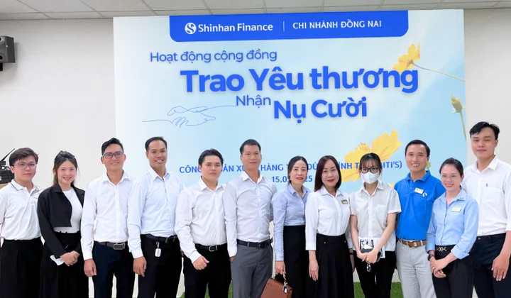 Shinhan Finance viết tiếp hành trình “Trao yêu thương – nhận nụ cười” tại Công ty TNHH Bình Tiên Biên Hòa, Đồng Nai