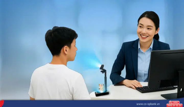 Co-opBank triển khai dịch vụ thu thập sinh trắc học tại quầy giao dịch