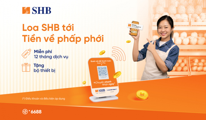 SHB ra mắt “Loa thanh toán” hỗ trợ tiểu thương tránh gian lận
