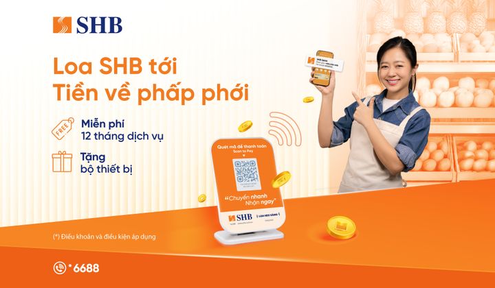 SHB ra mắt “Loa thanh toán” hỗ trợ tiểu thương tránh gian lận