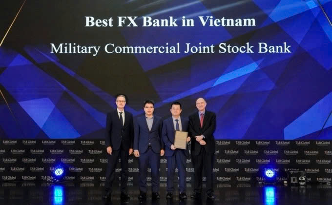 MB nhận giải 'Ngân hàng ngoại hối tốt nhất Việt Nam'
