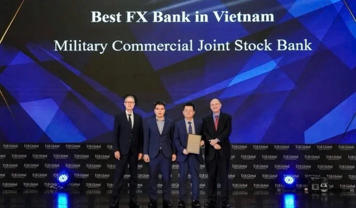 MB nhận giải 'Ngân hàng ngoại hối tốt nhất Việt Nam'